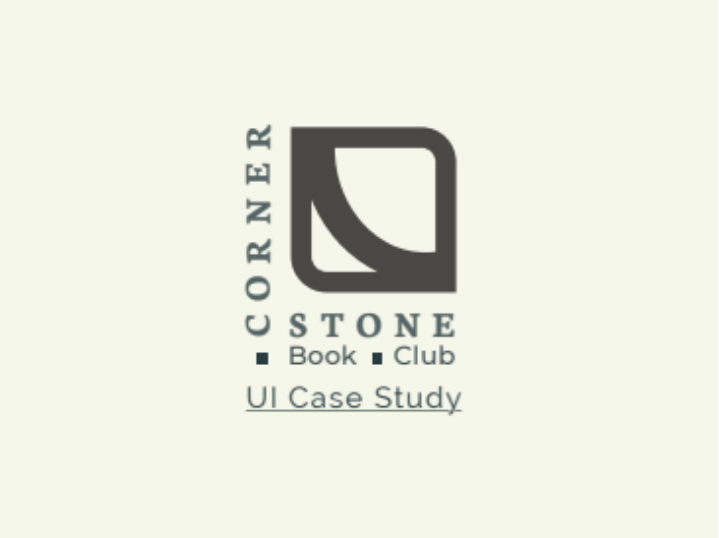 Corner stone Book club - UI