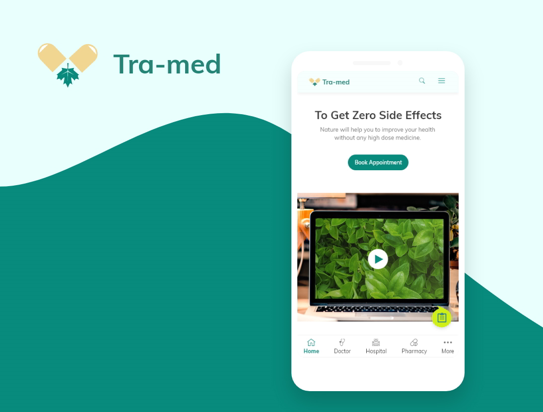Tra-med Natural Medicine App - UI